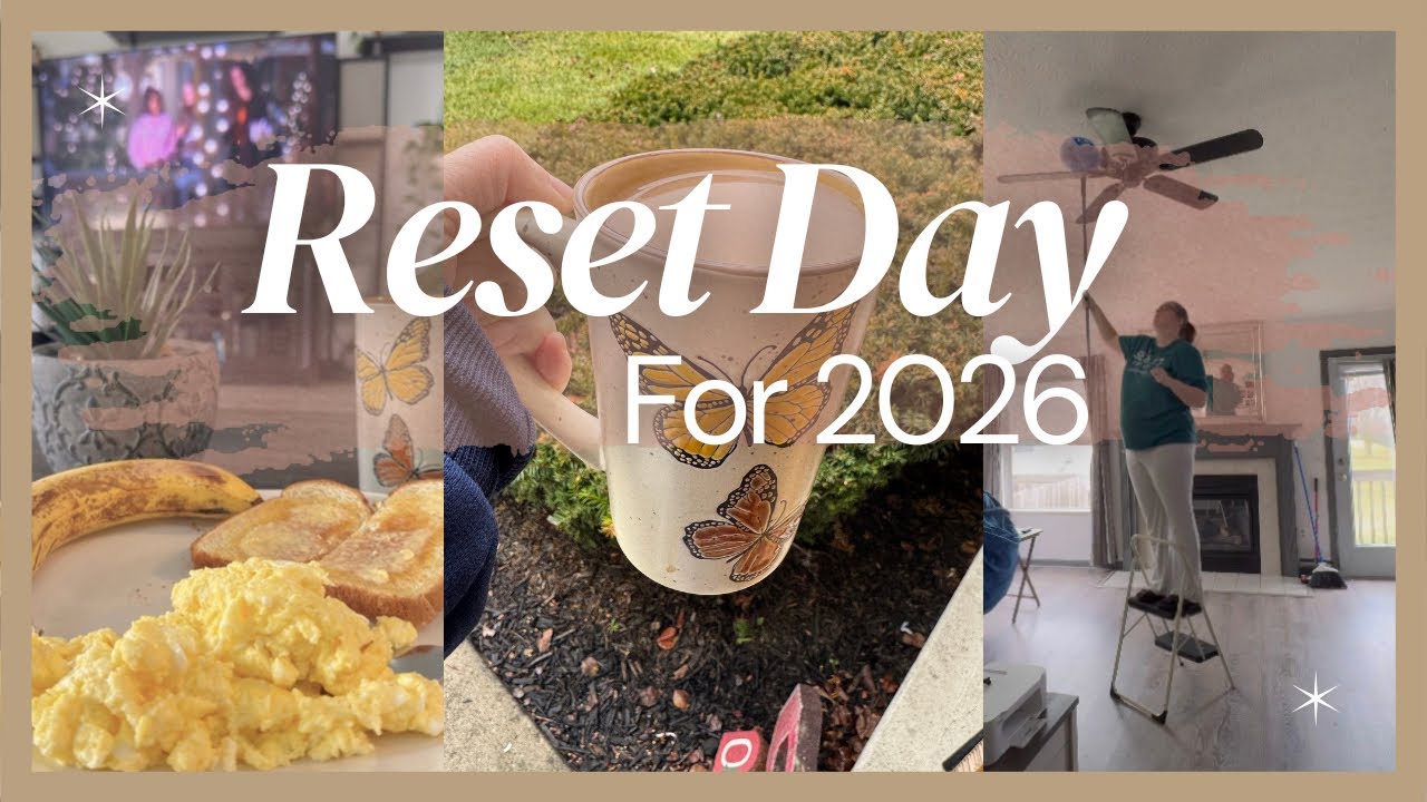 RESET DAY FOR 2026 | taking down Christmas decor, tidying up, & getting organized for the new year!