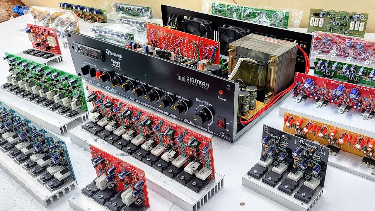 5.1 power amplifier / GANESH AUDIOs AMPLIFIER BOARDS / m-500 / jbl 1500 w support amplifier