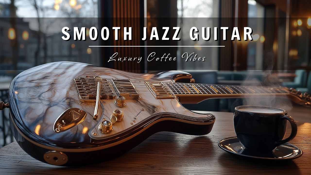 Smooth Jazz Guitar Music - Luxury Cafe Vibes • Relaxing Guitar Music for Cafe, Study & Work