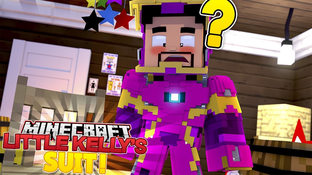 IRONMAN HAS TO USE LITTLE KELLY'S PINK SUPERHERO SUIT - MINECRAFT ADVENTURE
