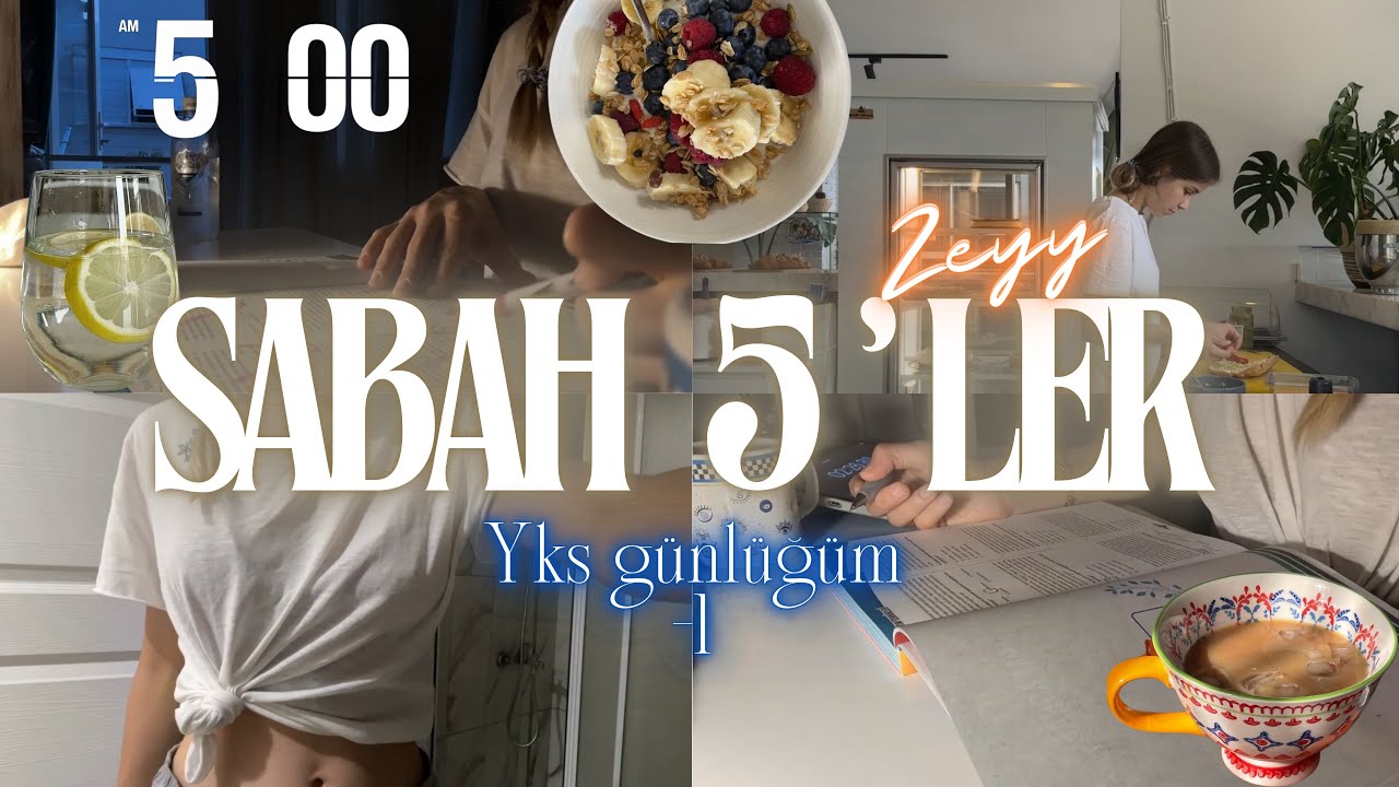 SABAH 5 TE KALKIP DERS ÇALIŞTIĞIM BİR GÜNÜM📄💻☕️ | YKS 25 GÜNLÜĞÜM-1  #yks