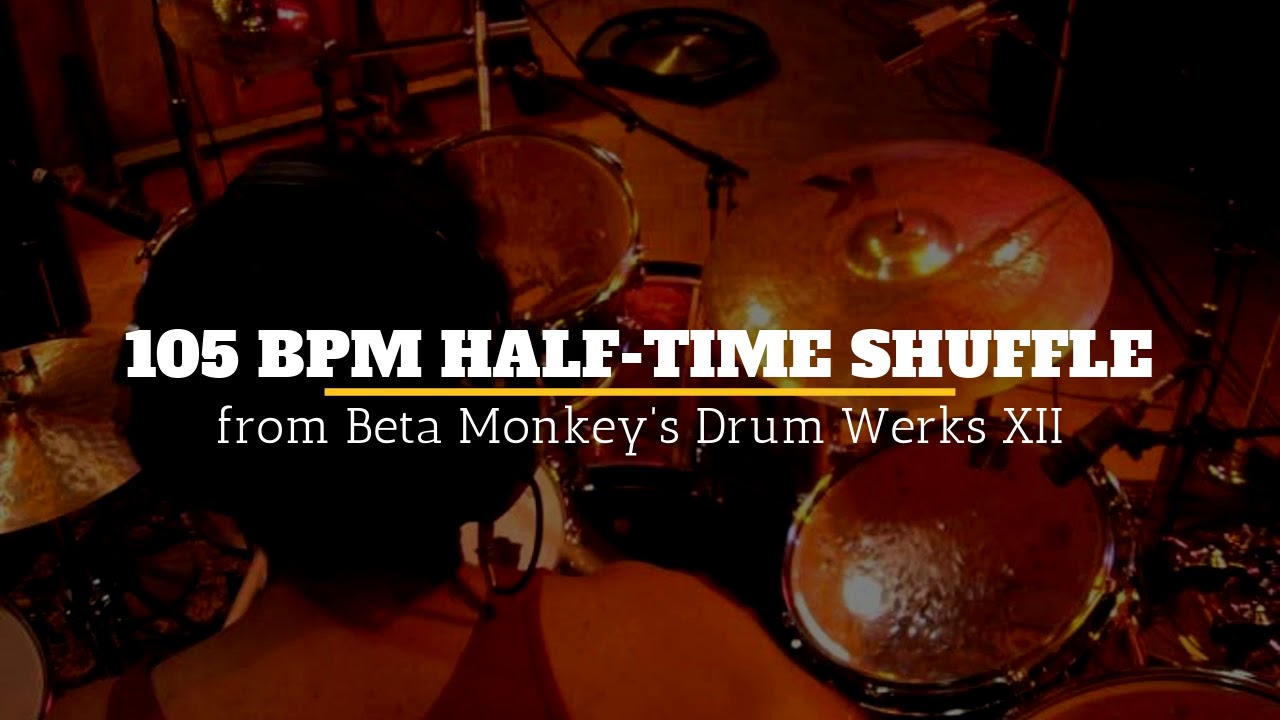Blues Drum Loops   105 bpm Half Time Shuffle