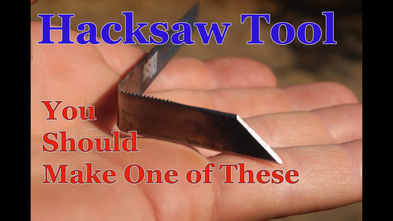 Pottery Tool  - DIY Hacksaw Blade Trim Tool