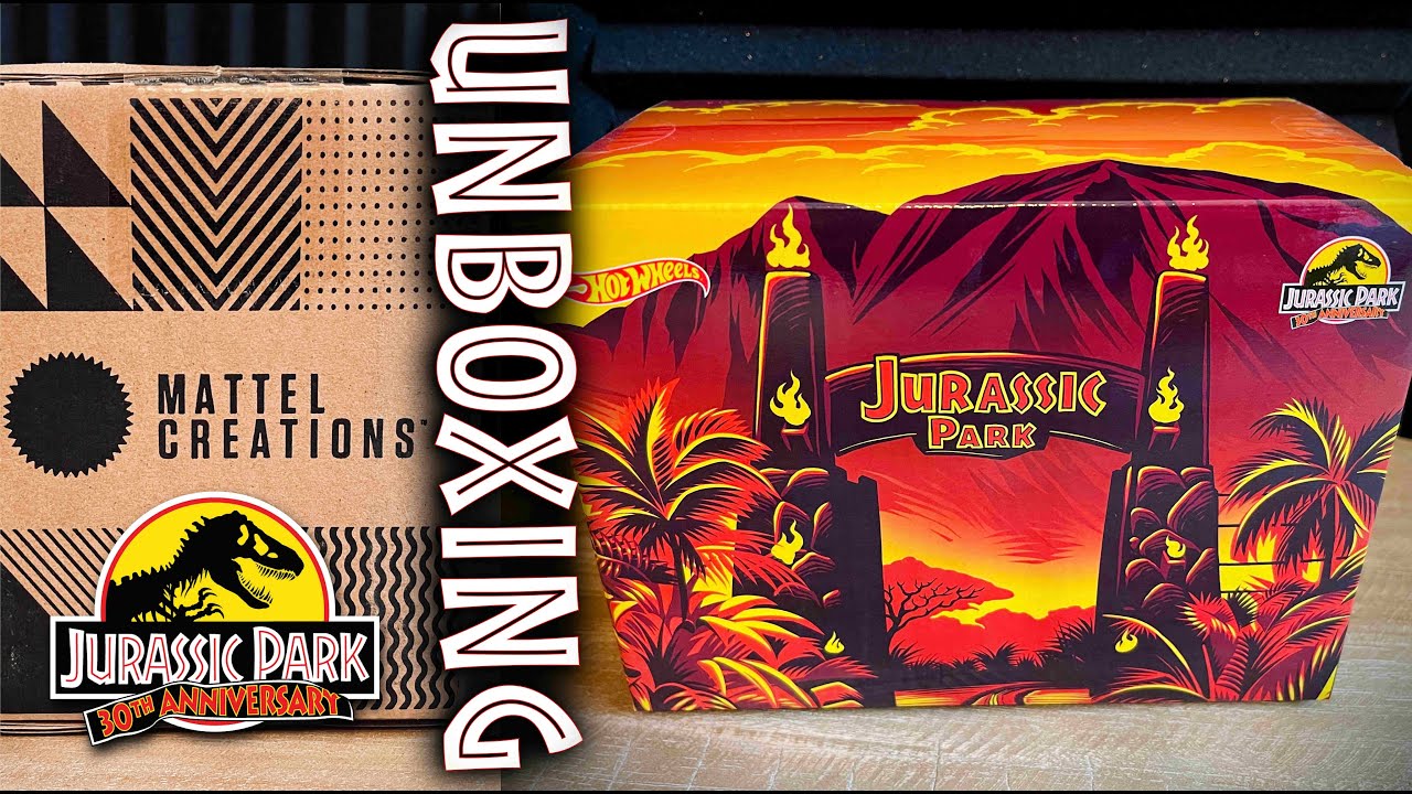 Unboxing the SDCC Exclusive Hot Wheels Jurassic Park Jeep with Dr. Ian Malcolm! 🚗 🦖