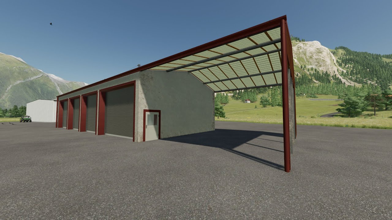 FS22 Garage With Shed Farming Simulator 22 Mods
