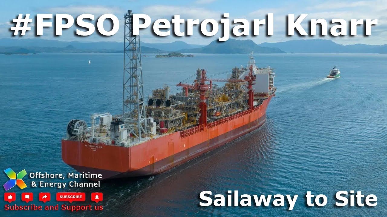 FPSO Petrojarl Knarr - Aerial Flyby During sailaway