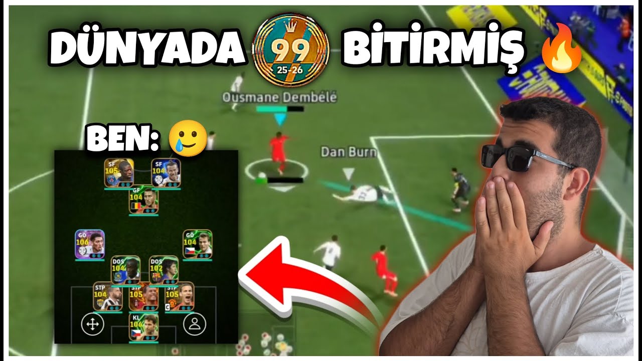 3 STOPER DENERKEN D&Uuml;NYA 99.SU İLE EŞLEŞTİM! 😱 - (eFootball 2026 Mobile)