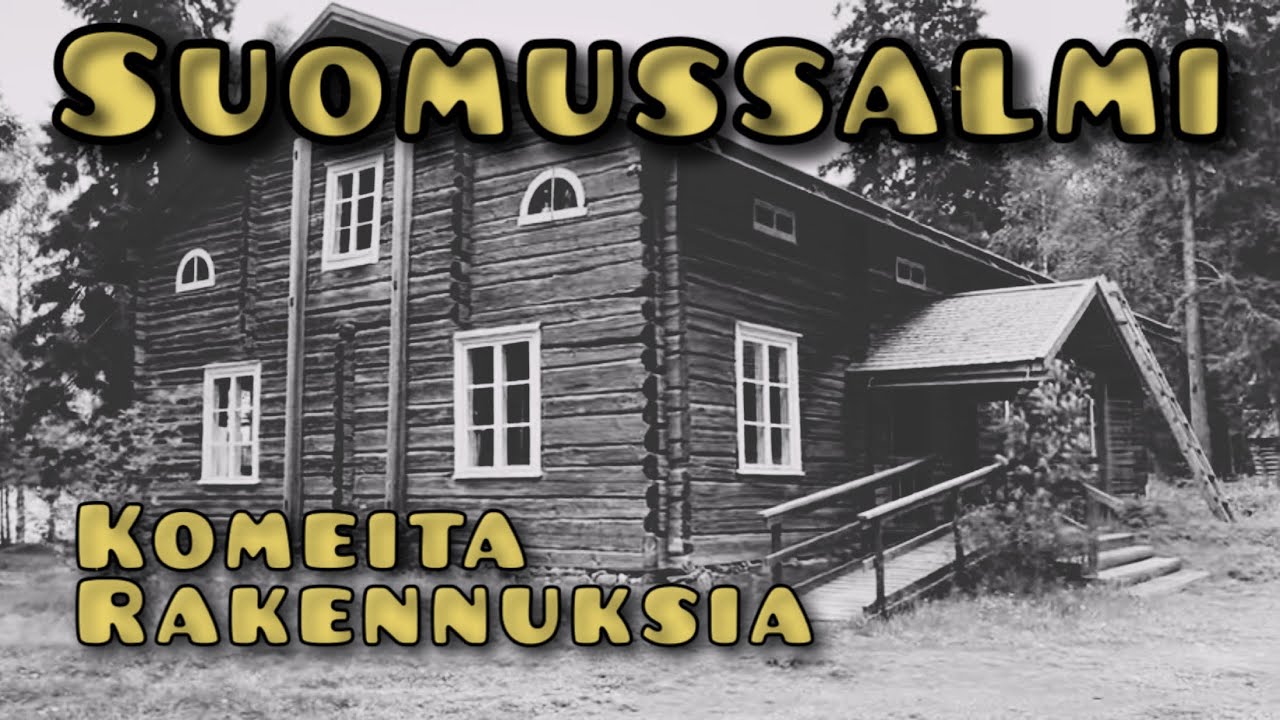 Suomussalmi komeita rakennuksia kotiseutumuseolla