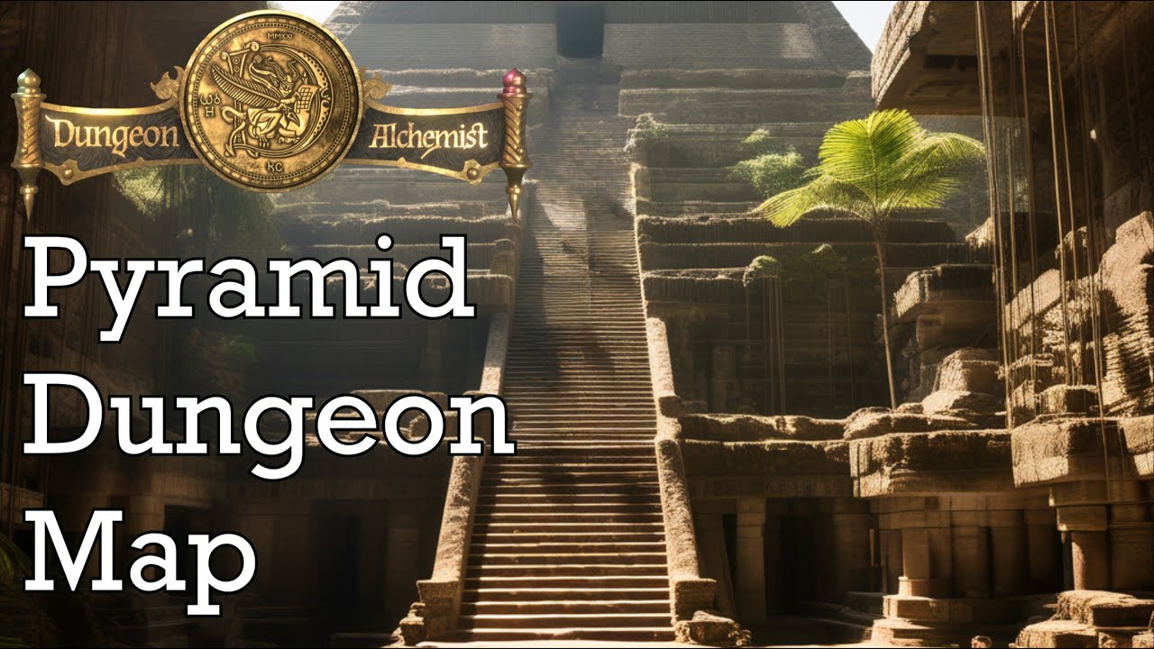 Dungeon Alchemist - Pyramid Dungeon - TTRPG Battle Map | CMDR_Aconite