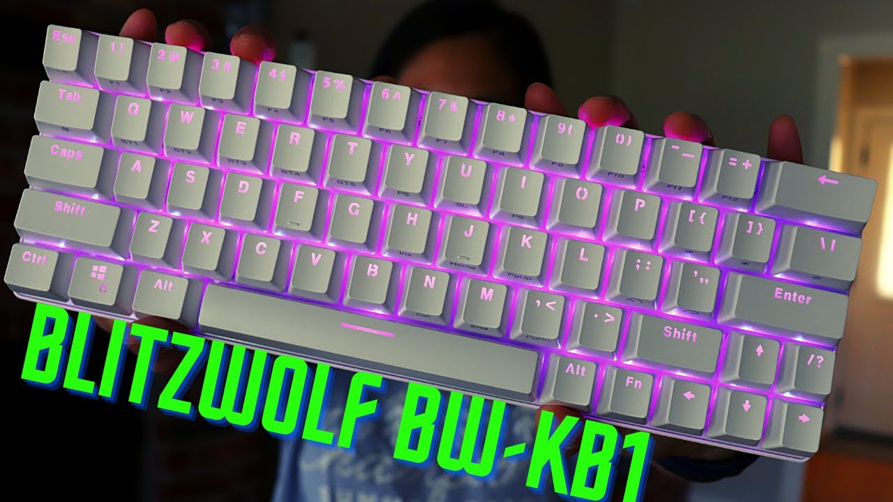 60% With Arrow Keys! Blitzwolf BW-KB1 60% Bluetooth Mechanical Keyboard Review