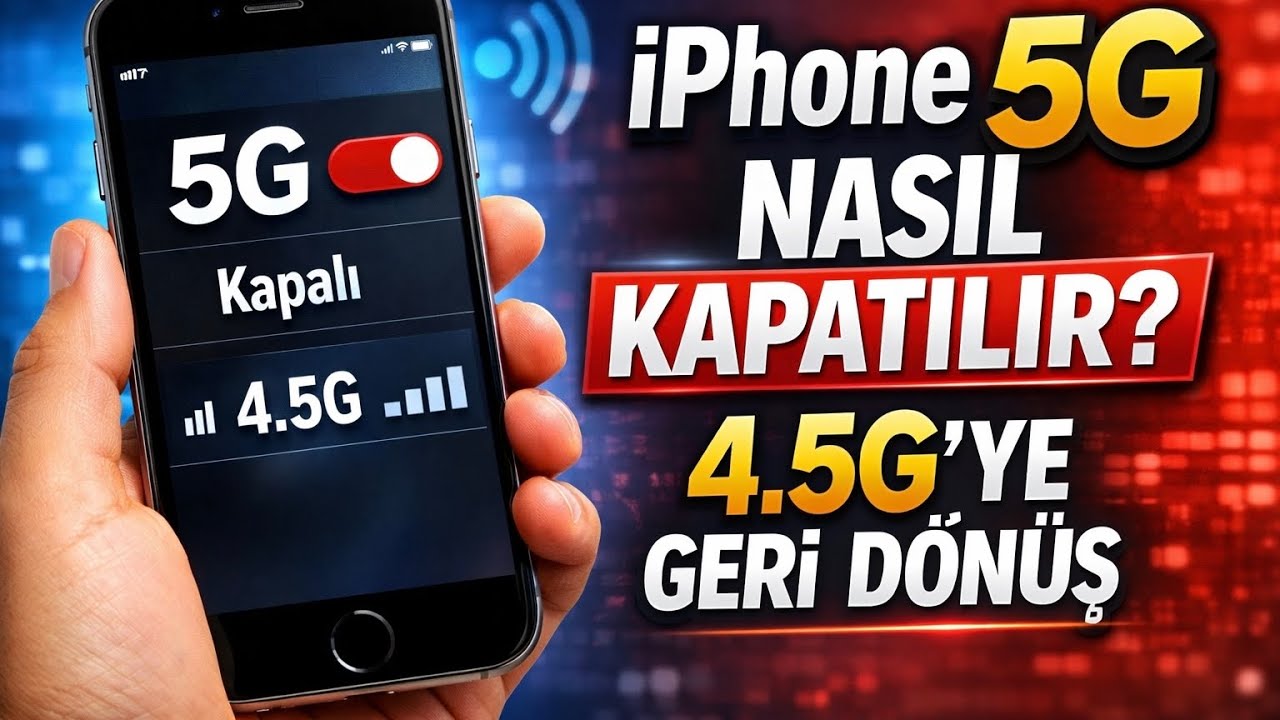 İPHONE 5G NASIL KAPATILIR ? ( 4.5G GERİ D&Ouml;N&Uuml;Ş)