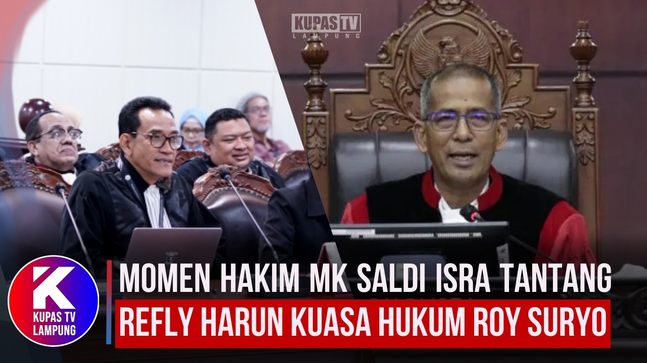 Momen Hakim MK Saldi Isra Tantang Refly Harun Kuasa Kukum Roy Suryo