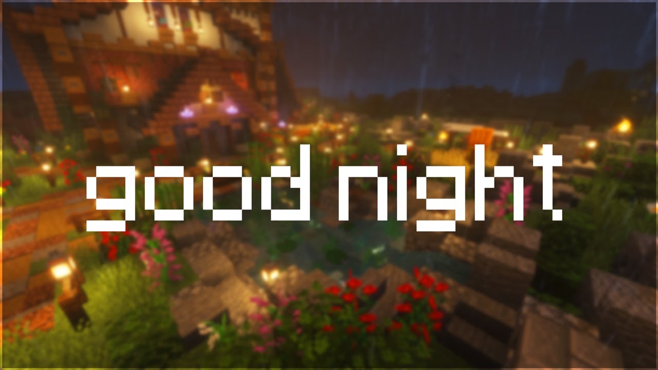 leave it for now and rest well...💤 (minecraft music + rain + campfire)