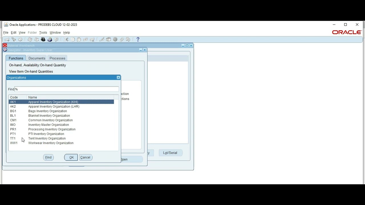 Oracle EBS Tutorial || Checking On-Hand Quantity of an Inventory Item