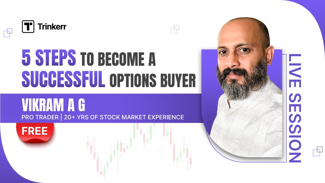 5 Steps To Become A Successful Options Buyer | Vikram A G | Indian Stock Market | Trinkerr TV