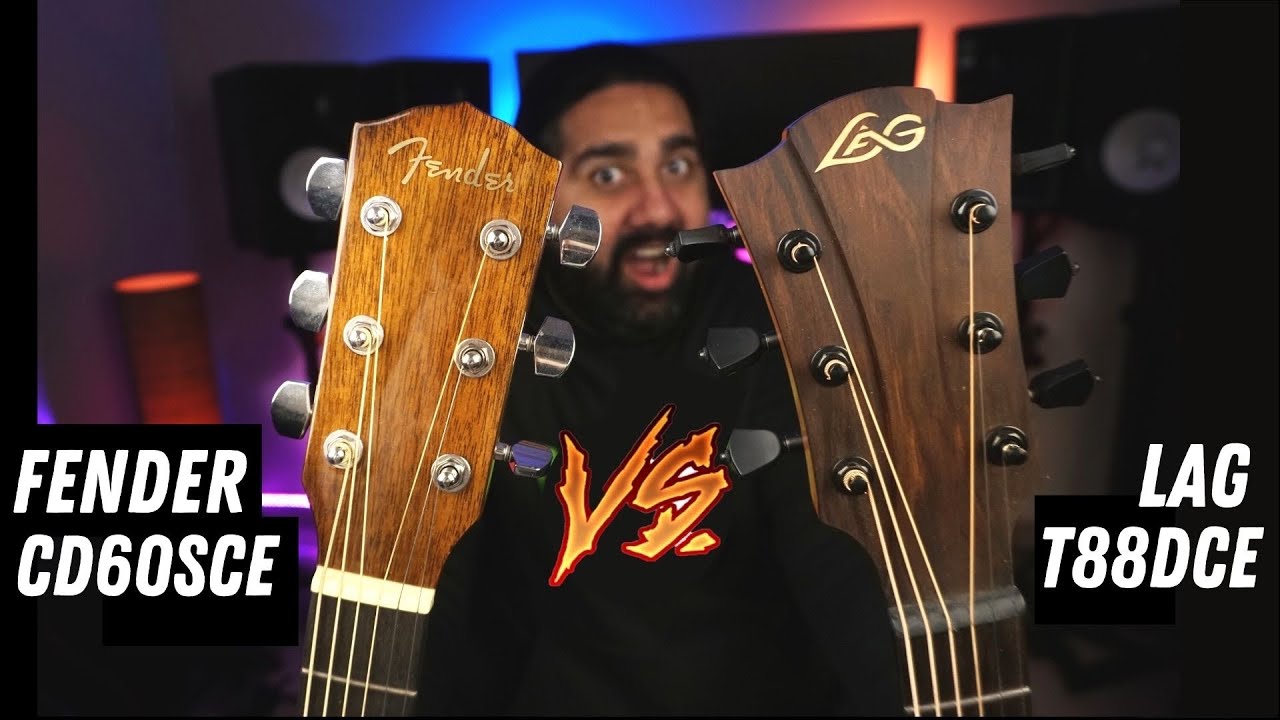 Fender CD60SCE VS Lag T88DCE - Takkar Ka Muqabla 💪
