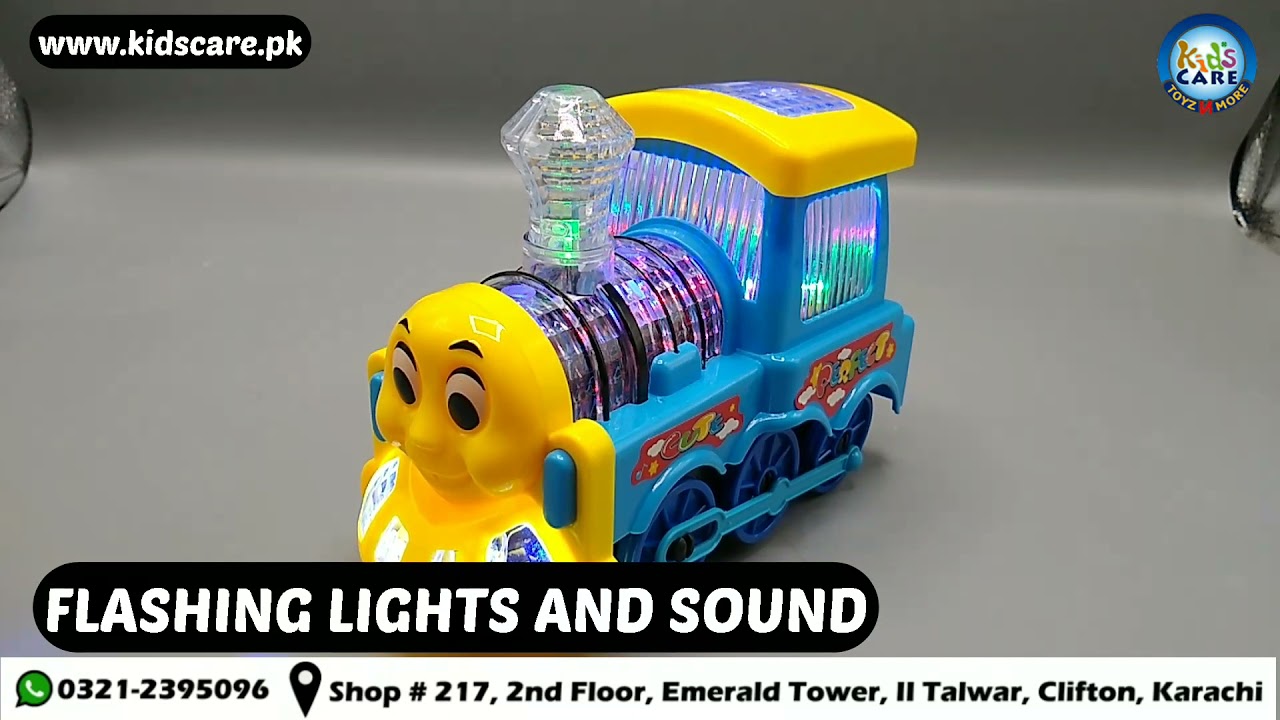 Happy Little Train Engine Bump & Go Battery Operated Toy (2689)