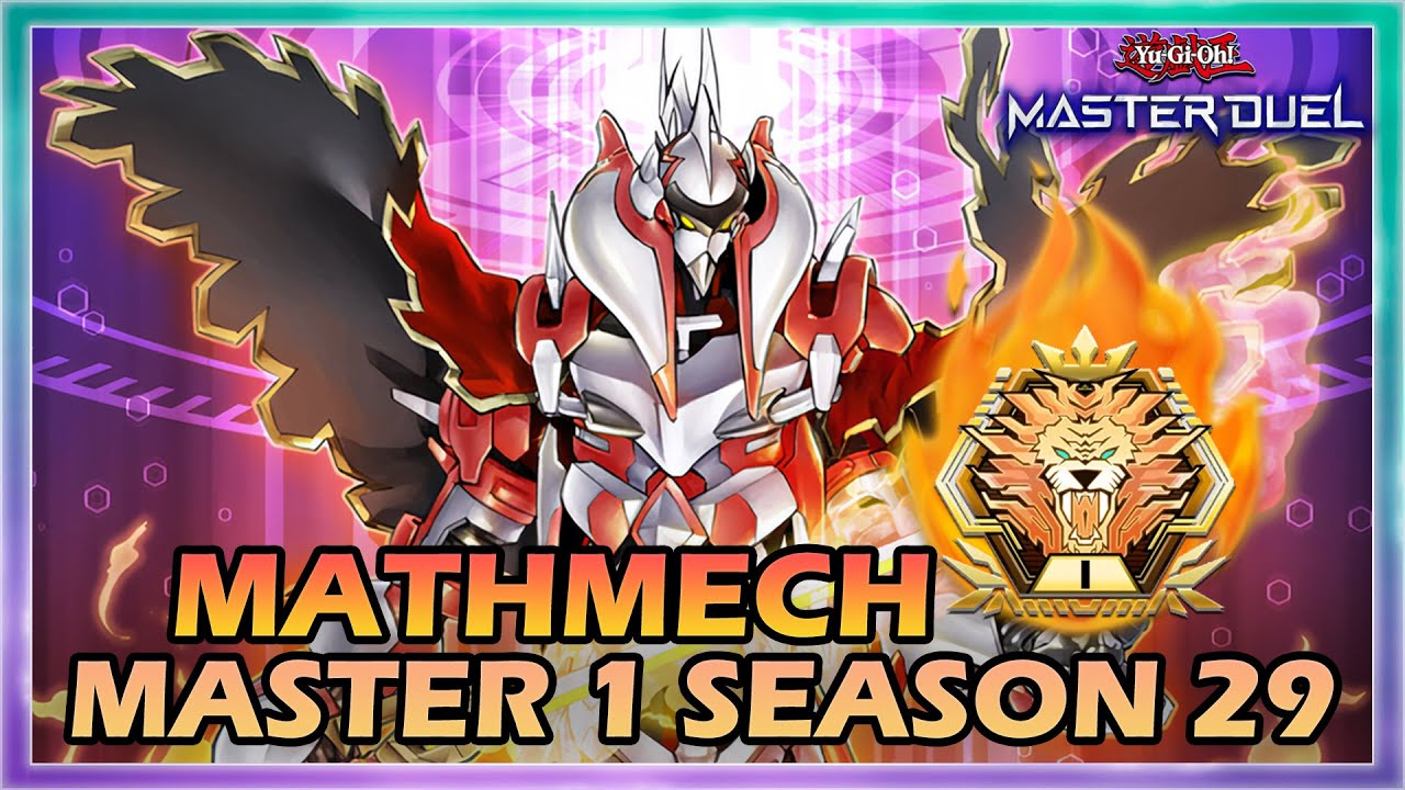 MATHMECH MASTER 1 RANK SEASON 29 IN YUGIOH MASTER DUEL