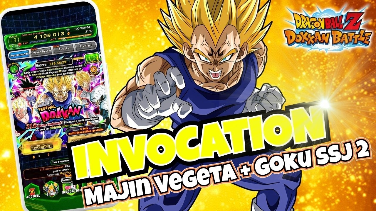 Invocation sur le portail du Saiyan Day 2026. Dokkan Battle.