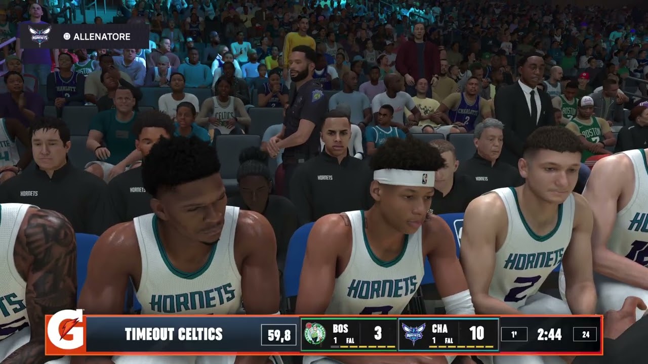 NBA2kelite hornets VS celtics