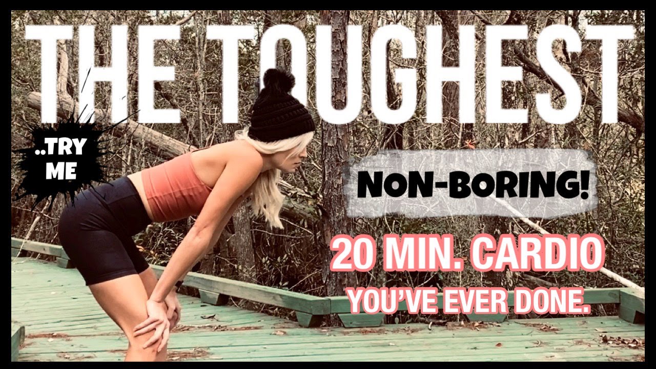 The Toughest NON-BORING 20 Min Cardio You've Ever Done