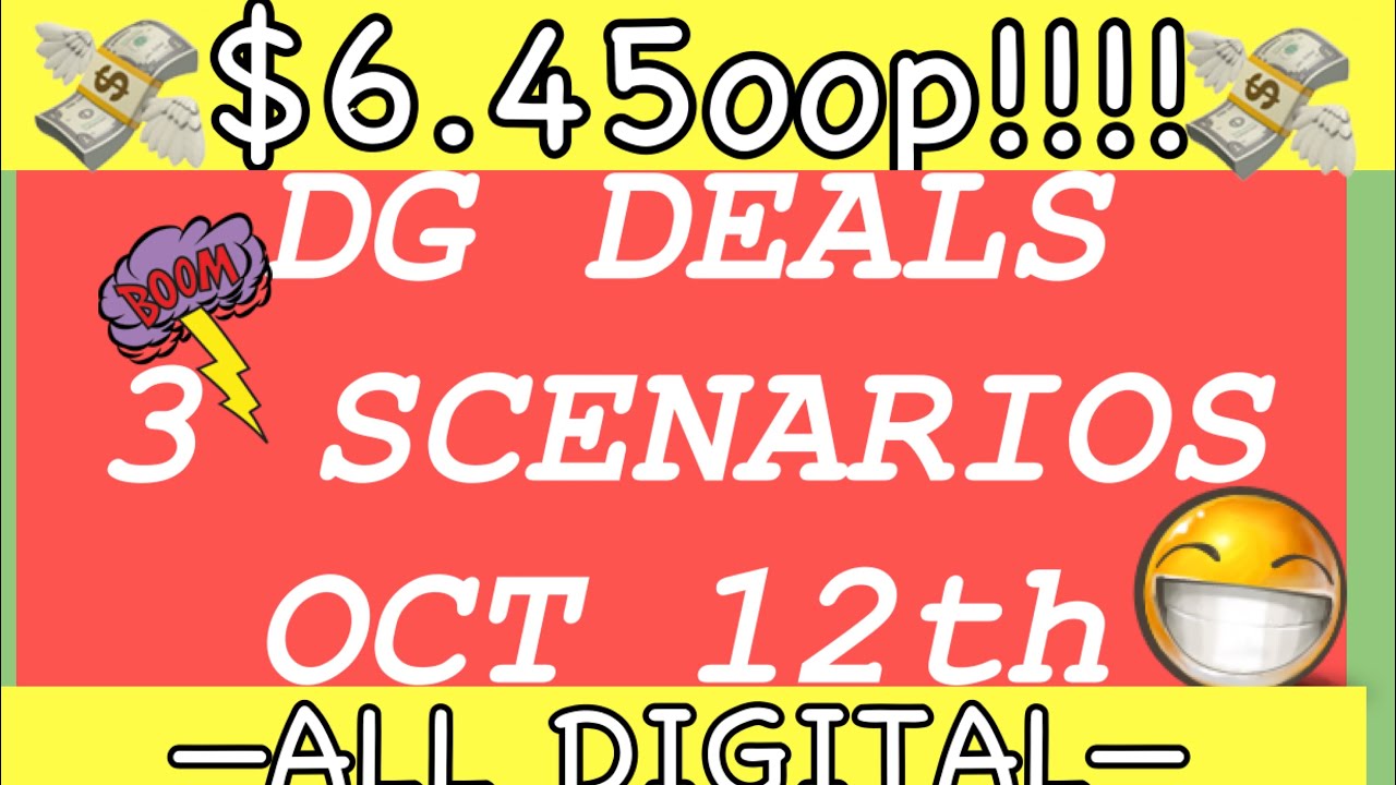 Dollar General Deals//3 Scenarios//$6.45 oop & ALL DIGITAL
