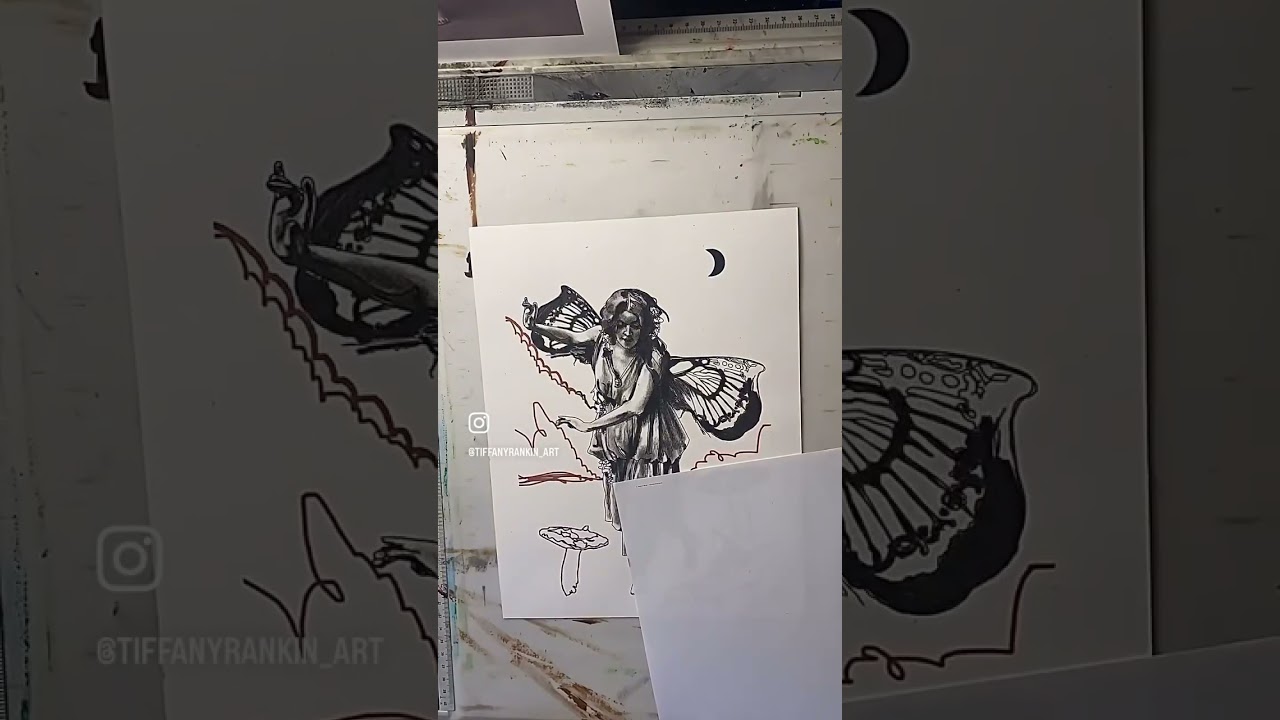 🌙✨Dance of the Faerie | pencil Drawing on paper Timelapse Video✨🌙 