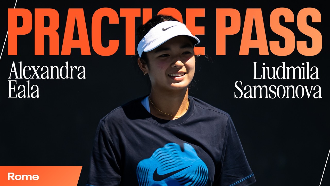 Practice Match BTS 🎾 Alex Eala vs. Liudmila Samsonova in Rome