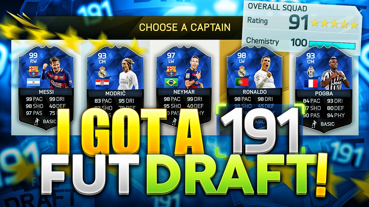 I GOT A 191 FUT DRAFT!!