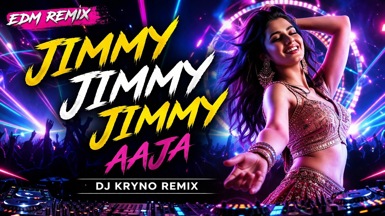 Jimmy Jimmy Jimmy Aaja  (EDM Remix) 90s Bollywood Dance Mix | DJ Kryno Remix