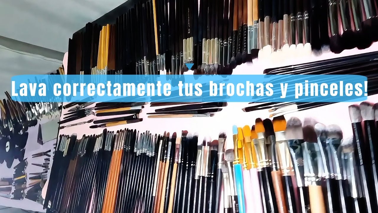 Tutorial de como lavar brochas de maquillaje en poco tiempo.  