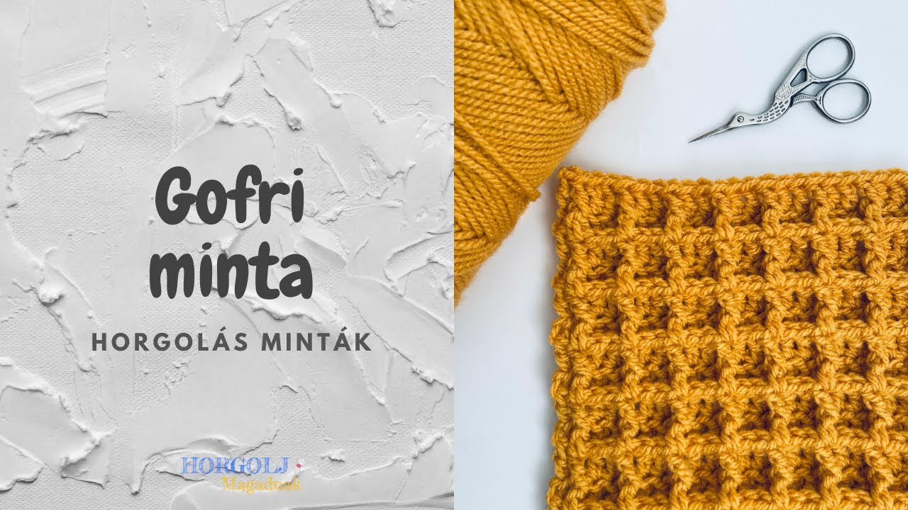 Gofri horgolás minta / Horgolás minták