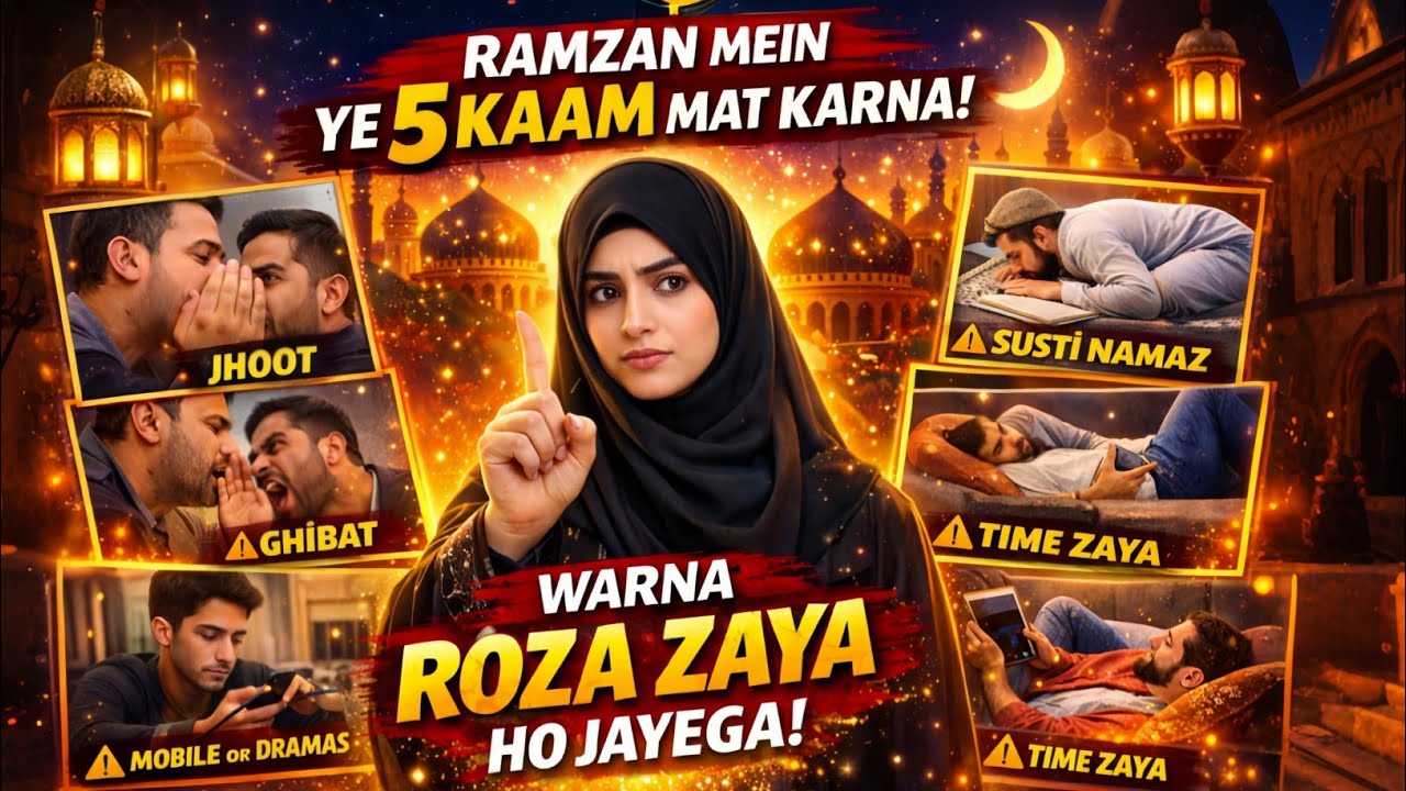 Ramzan main ye 5 galtiyan mat krna| Roza | IslamicQissy786| Islamic story 