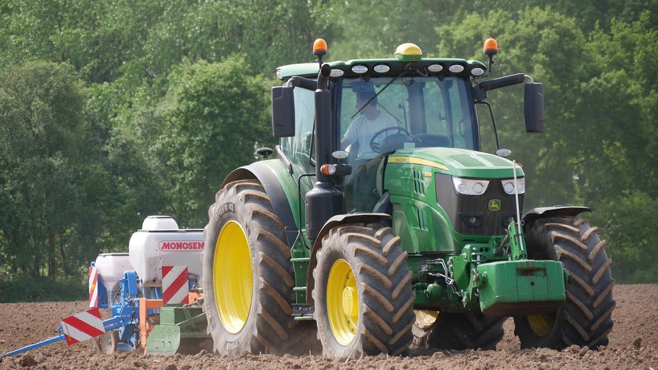 Semis de Maïs | John-Deere 6155R / Monosem / Amazone