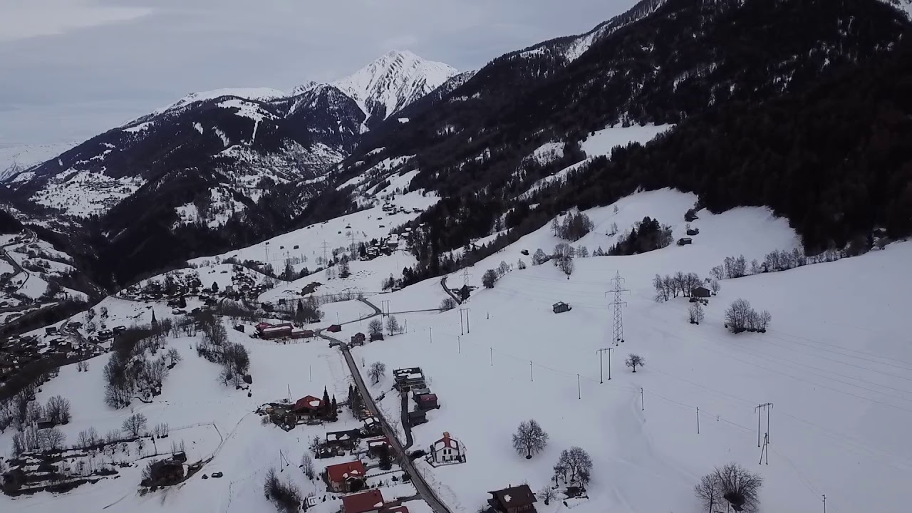 Lawinenkegel bei Grengiols im Oberwallis
