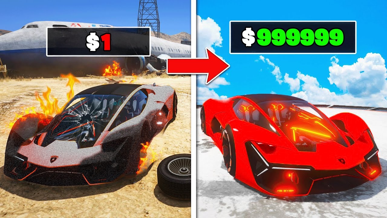 Finding and Repairing Futuristic Cars in GTA 5!