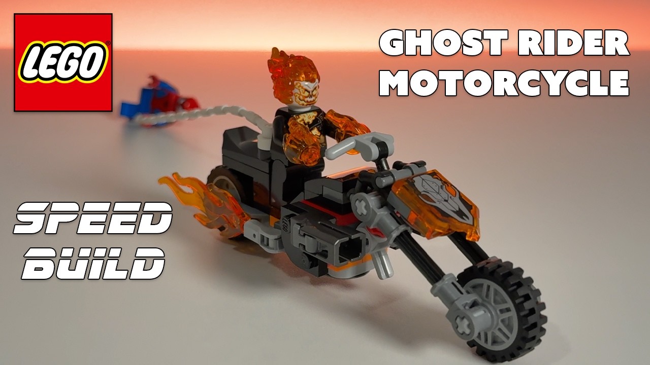 LEGO Marvel Spider-Man vs. Ghost Rider Motorcycle 76335 // Speed Build