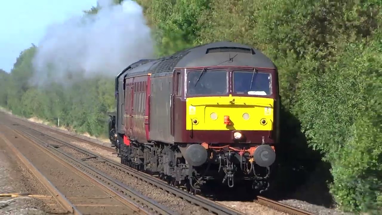 47812 dragging Black 5 no. 44871 through Holton Heath (04/07/24)