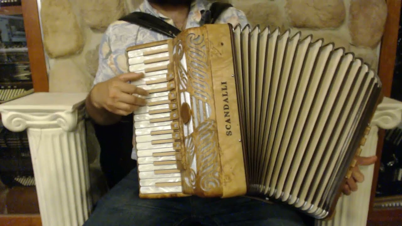 SCANTIER34OA - Olive Ash Scandalli Tierra Piano Accordion LMMM 34 96 $5799