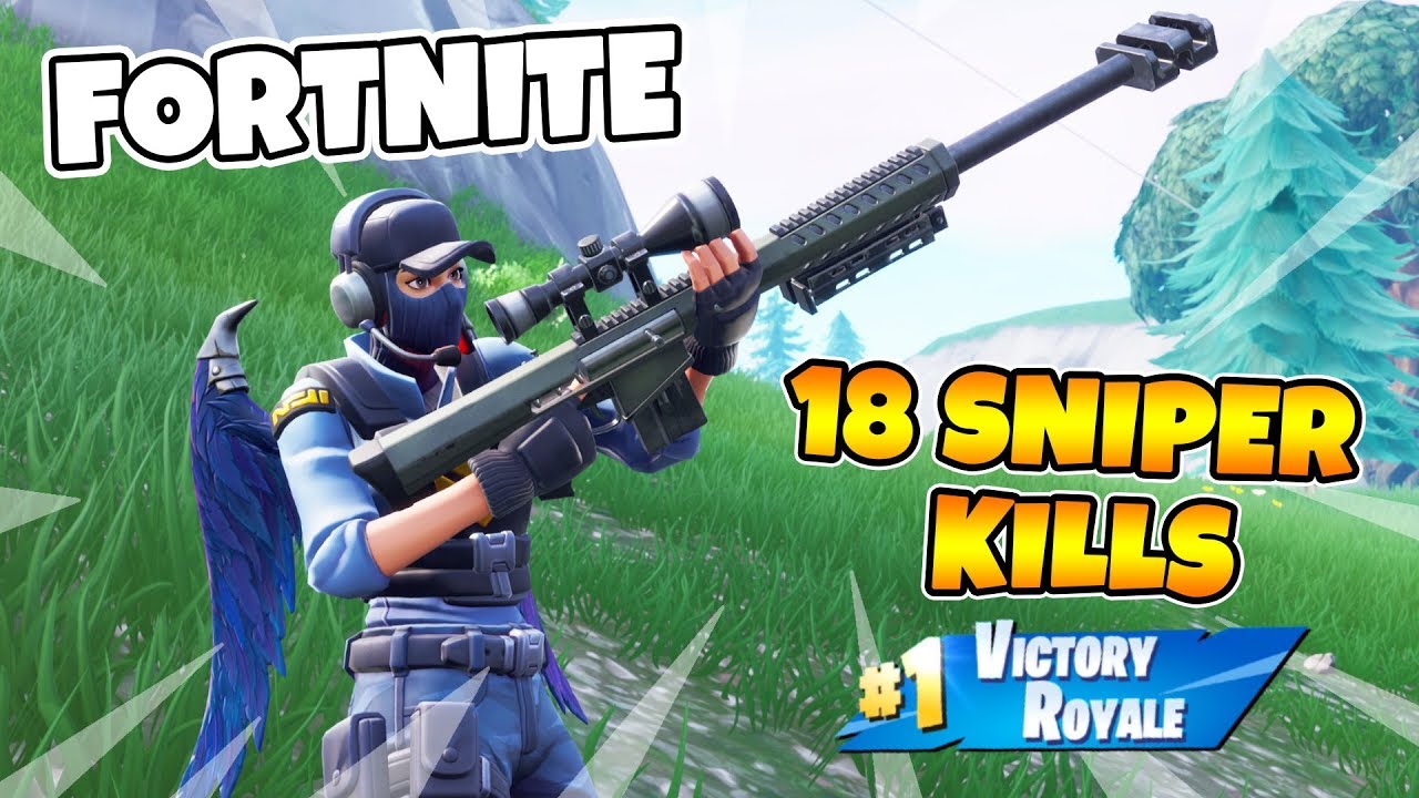 18 SNIPER-KILLS I FORTNITE *Solo VS Squads* One Shot LTM
