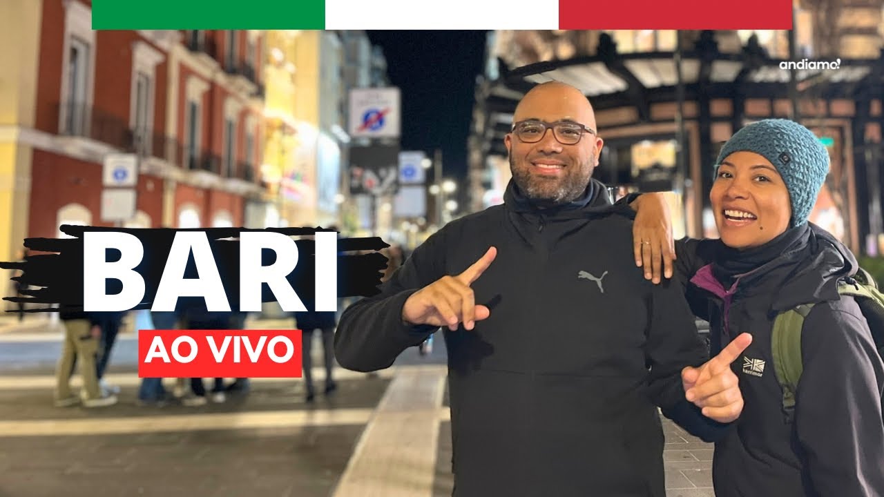 🔴LIVE ITALIA #82 | BARI noturna ⭐️ | Andiamo Puglia!