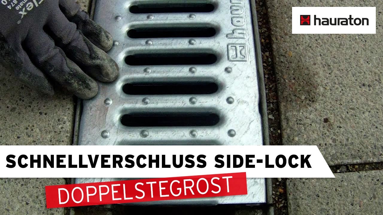 Schnellverschluss SIDE-LOCK richtig einbauen | Einbau von Steg- und Doppelstegrosten