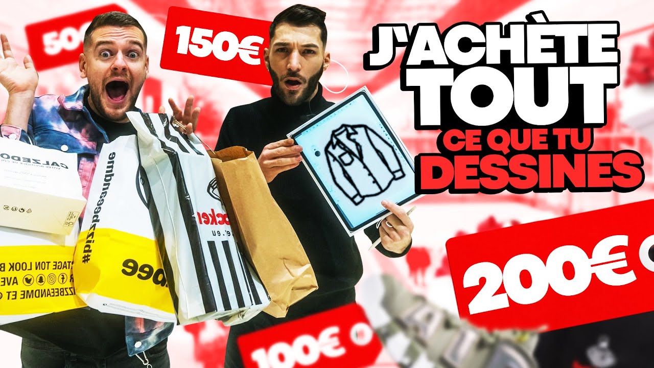 J'ACHÈTE TOUT CE QUE TU DESSINES (Challenge avec mon mec)