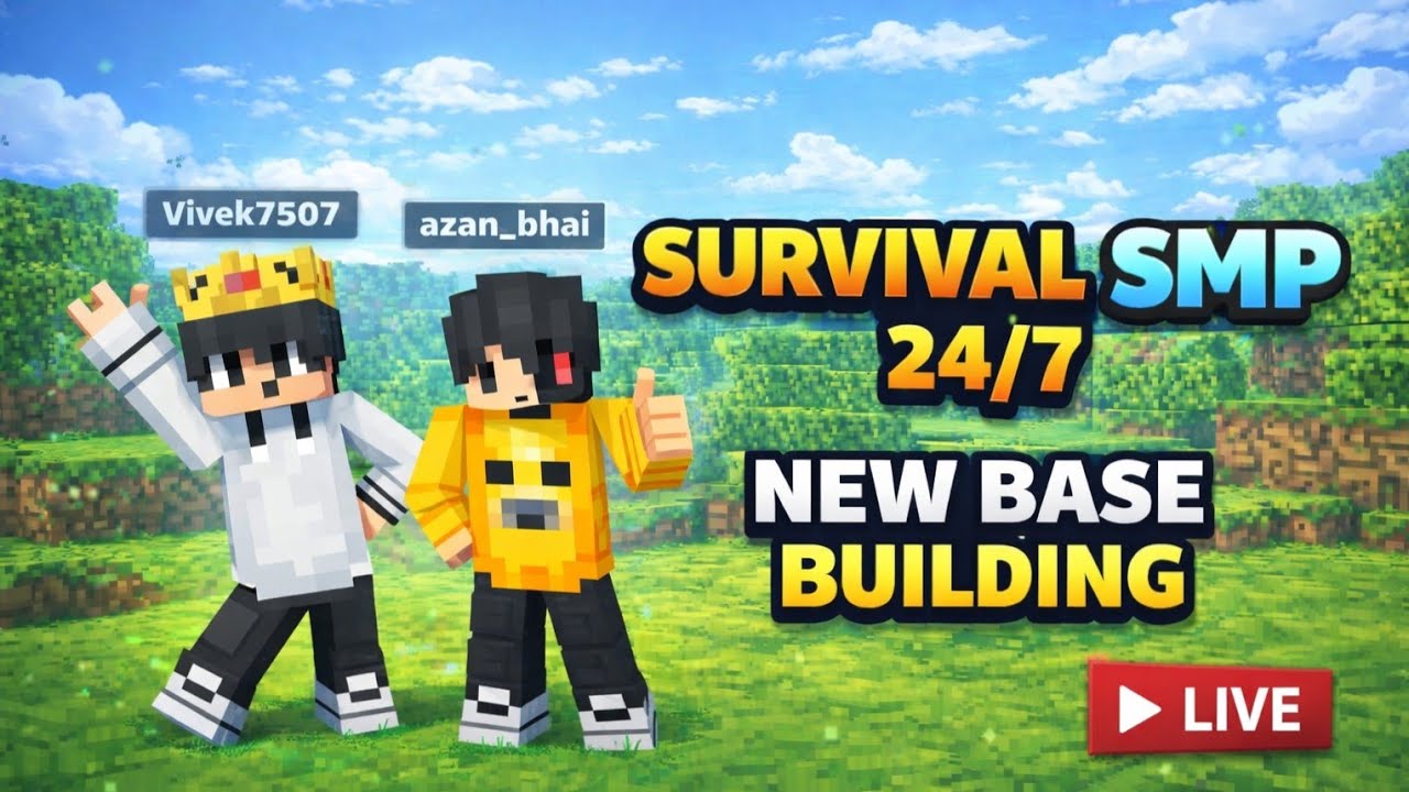 🔴 LIVE NOW | Minecraft Survival with Friends 😍