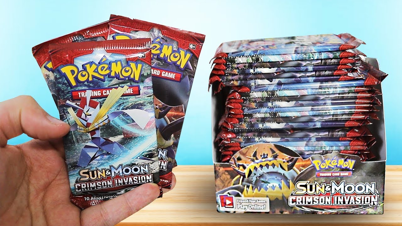 Opening a Pokemon Crimson Invasion Booster Box!
