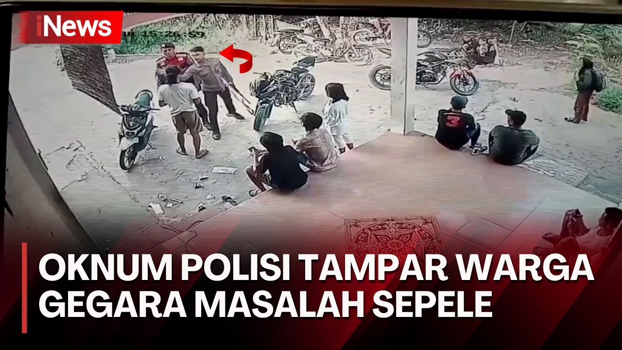 Oknum Polisi di Lampung Menampar Warga di Depan Anak-anak Gegera Persoalan Sepele
