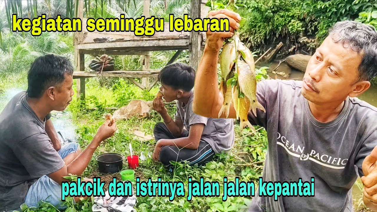 KEGIATAN DI SUASANA LEBARAN, HASIL JARING IKAN UNTUK MUKBANG