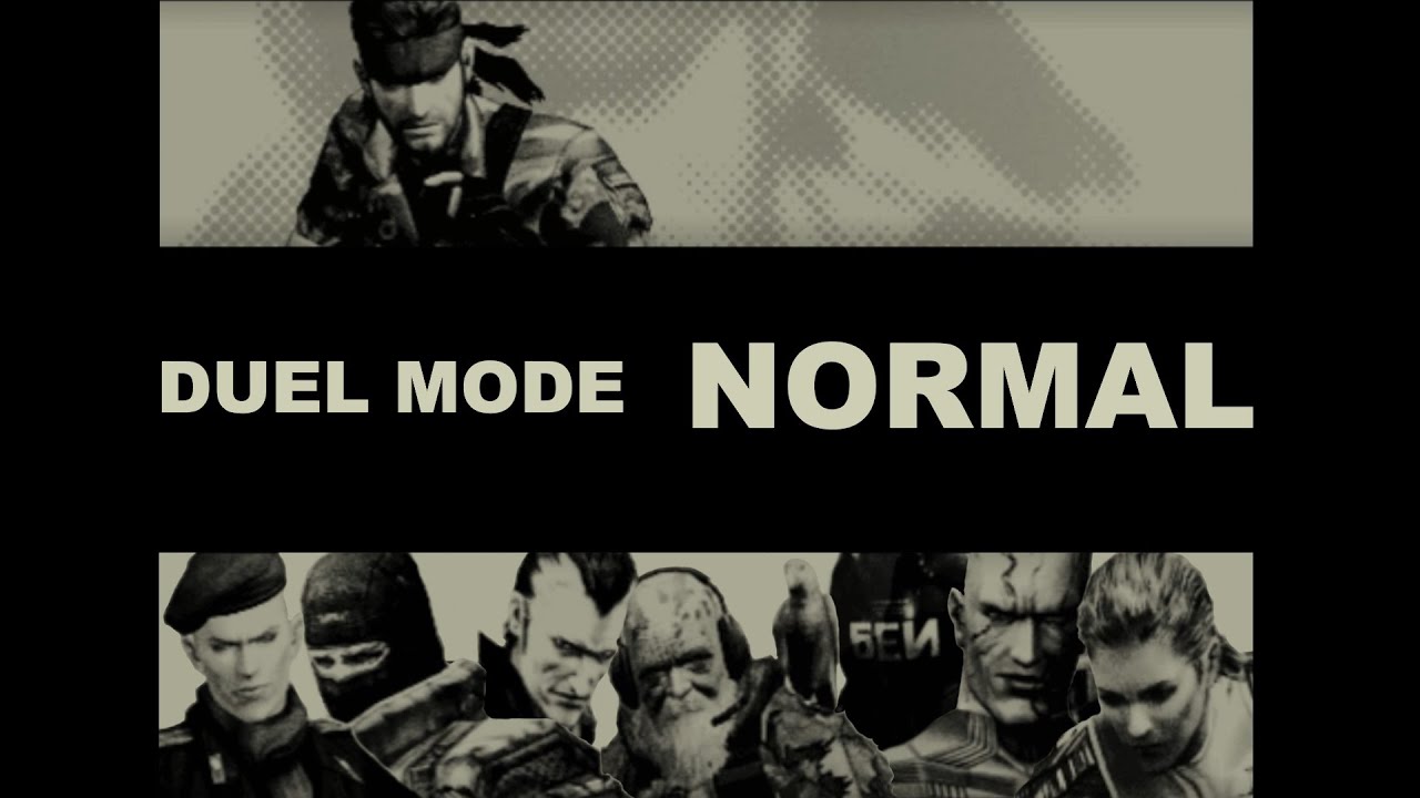 MGS3 - Duel Mode, Normal, All 1st Place