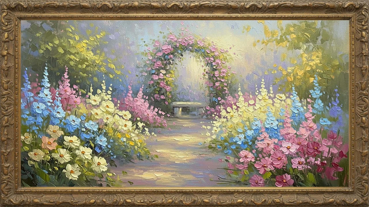 Premium Vintage Landscape | 2 Hour Silent Art Screen