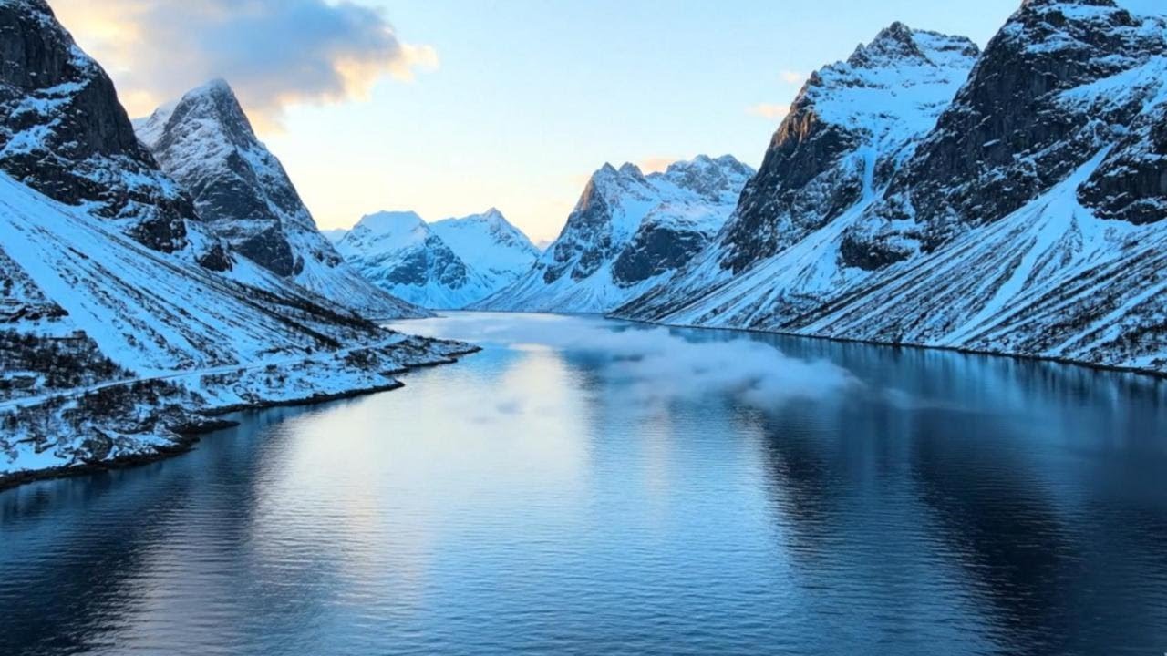 Arctic Peace & Fjord Scenery (Day 10) | 1 Hour Relaxing Ambient Pads for Sleep